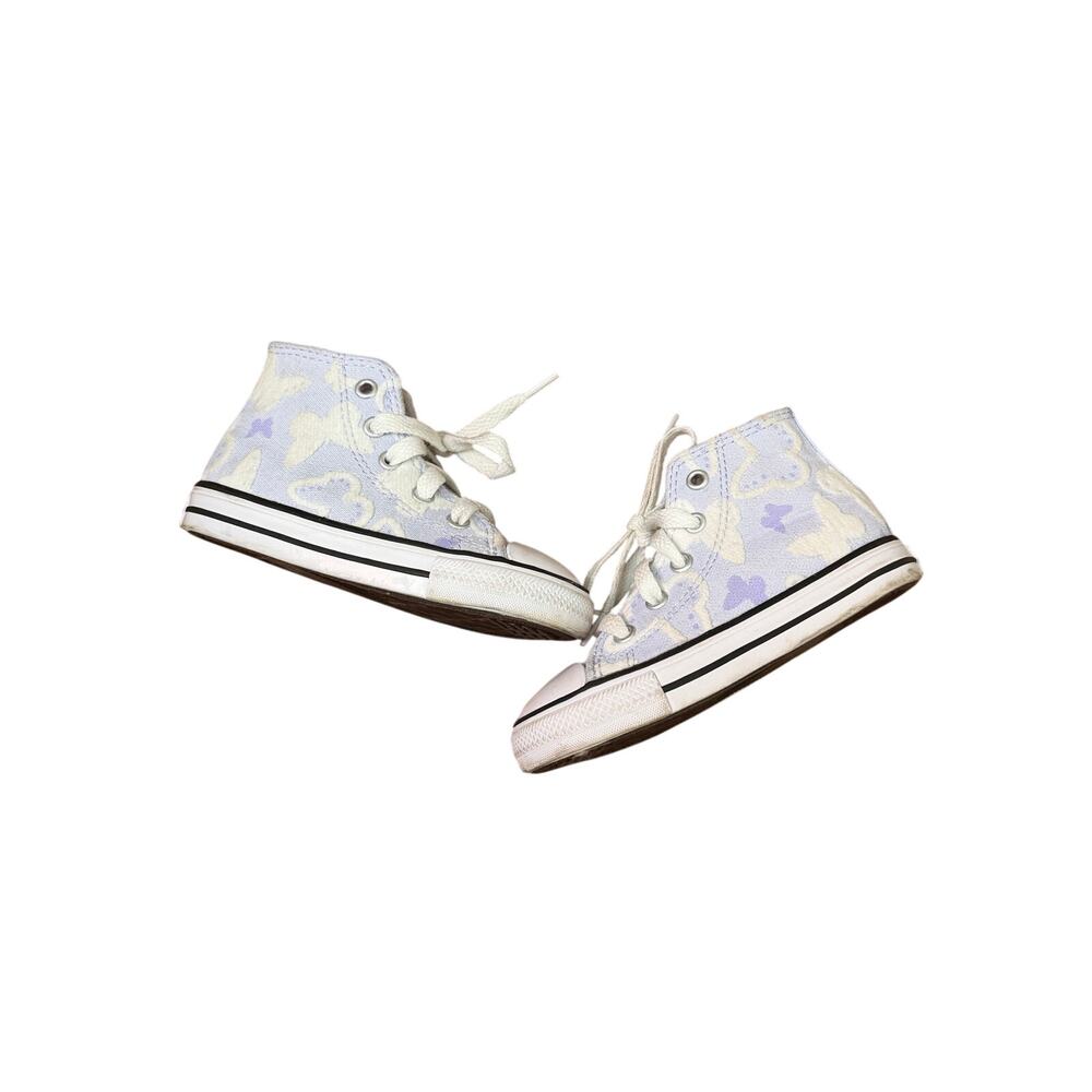 Converse All Star High-Top Flocked Butterflies Sneaker - Blueberry Ice